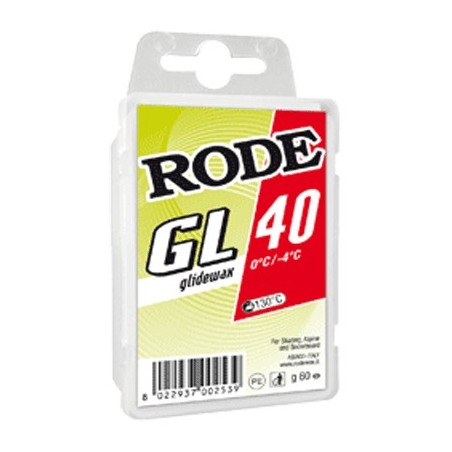 гоночный парафин RODE GL40 Красный 0°C...-4°C, 60 г